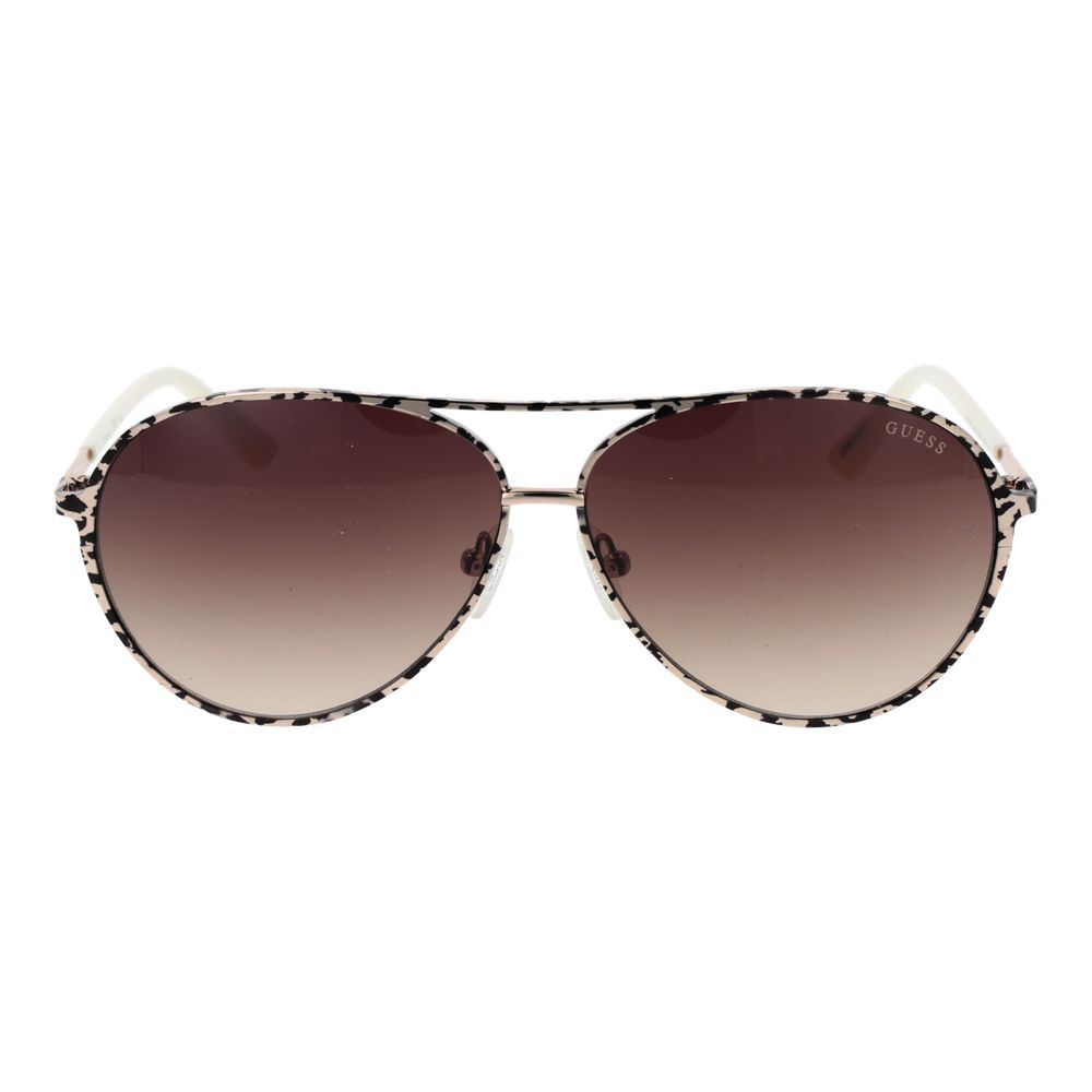 Guess Beige Metal Women's Sunglasses