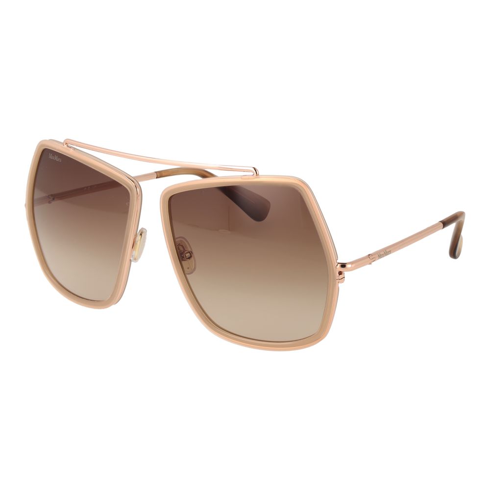 Max Mara Beige Metal Women's Sunglasses