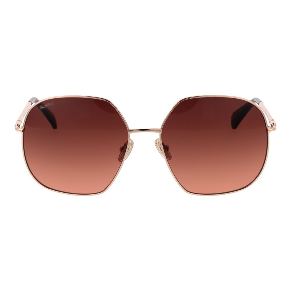 Max Mara Rose Gold Metal Women's Sunglasses