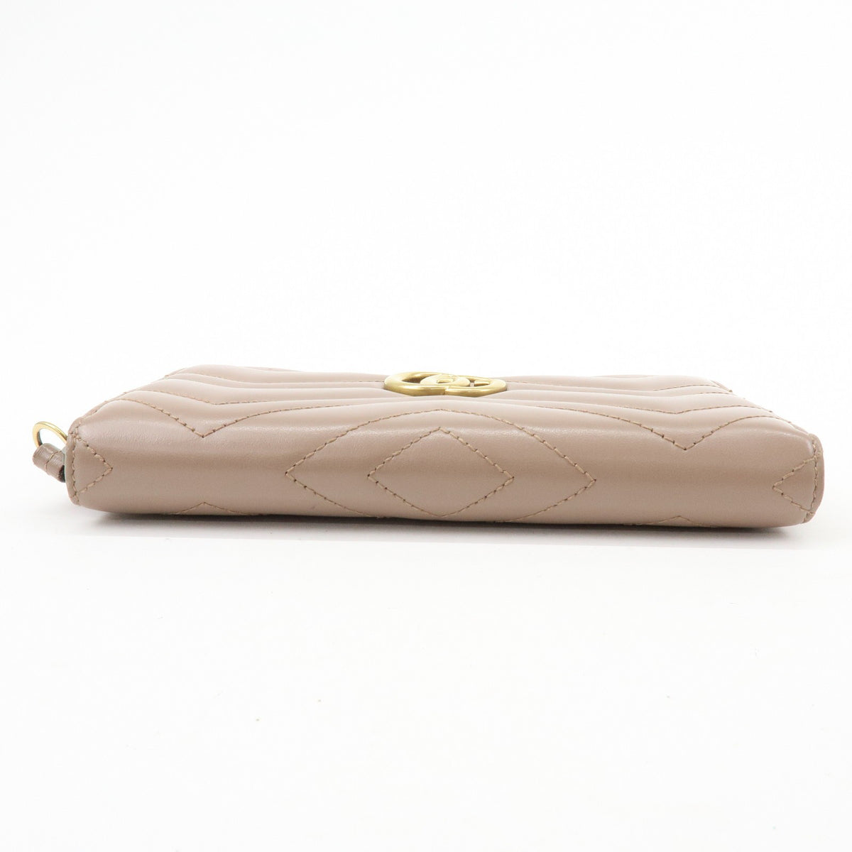 Gucci Gg Marmont Organizer Matelasse Leather Beige Leather Wallets Accessory (Pre-Owned)