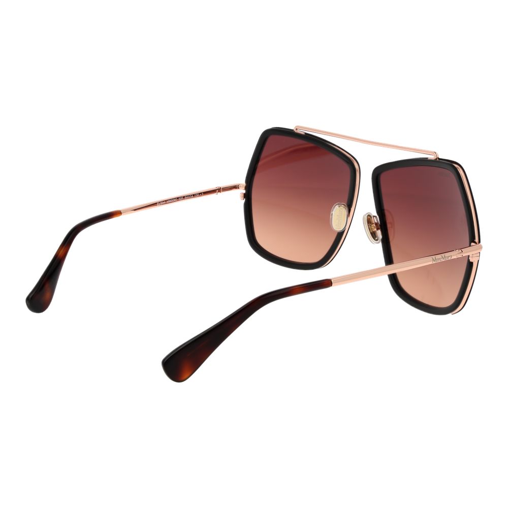 Max Mara Brown Metal Women's Sunglasses