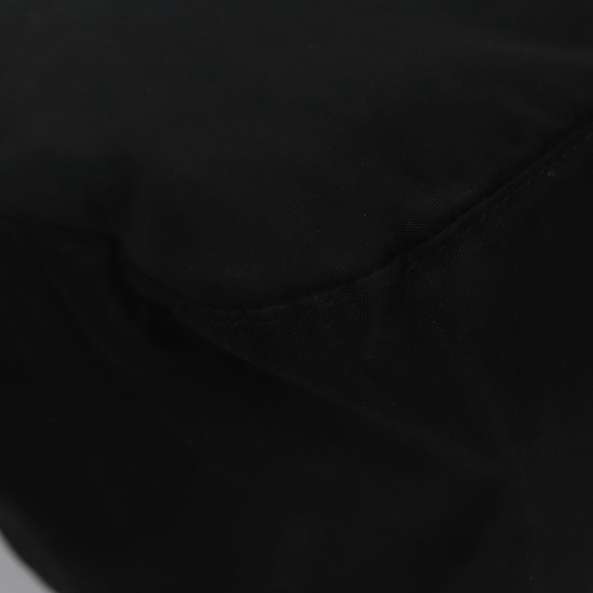 Prada Flap Drawstring Tessuto Black Nylon Backpack Bag (Pre-Owned)