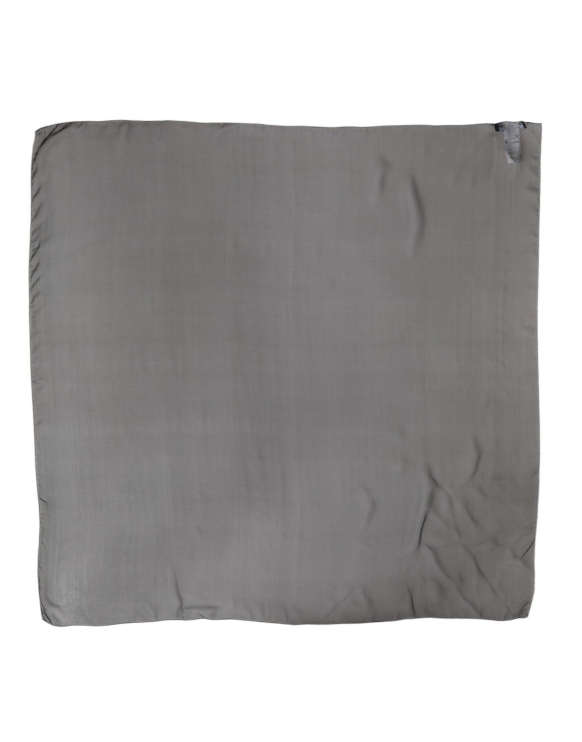 Dolce & Gabbana Gray Black Silk Square Women Foulard Women's Scarf