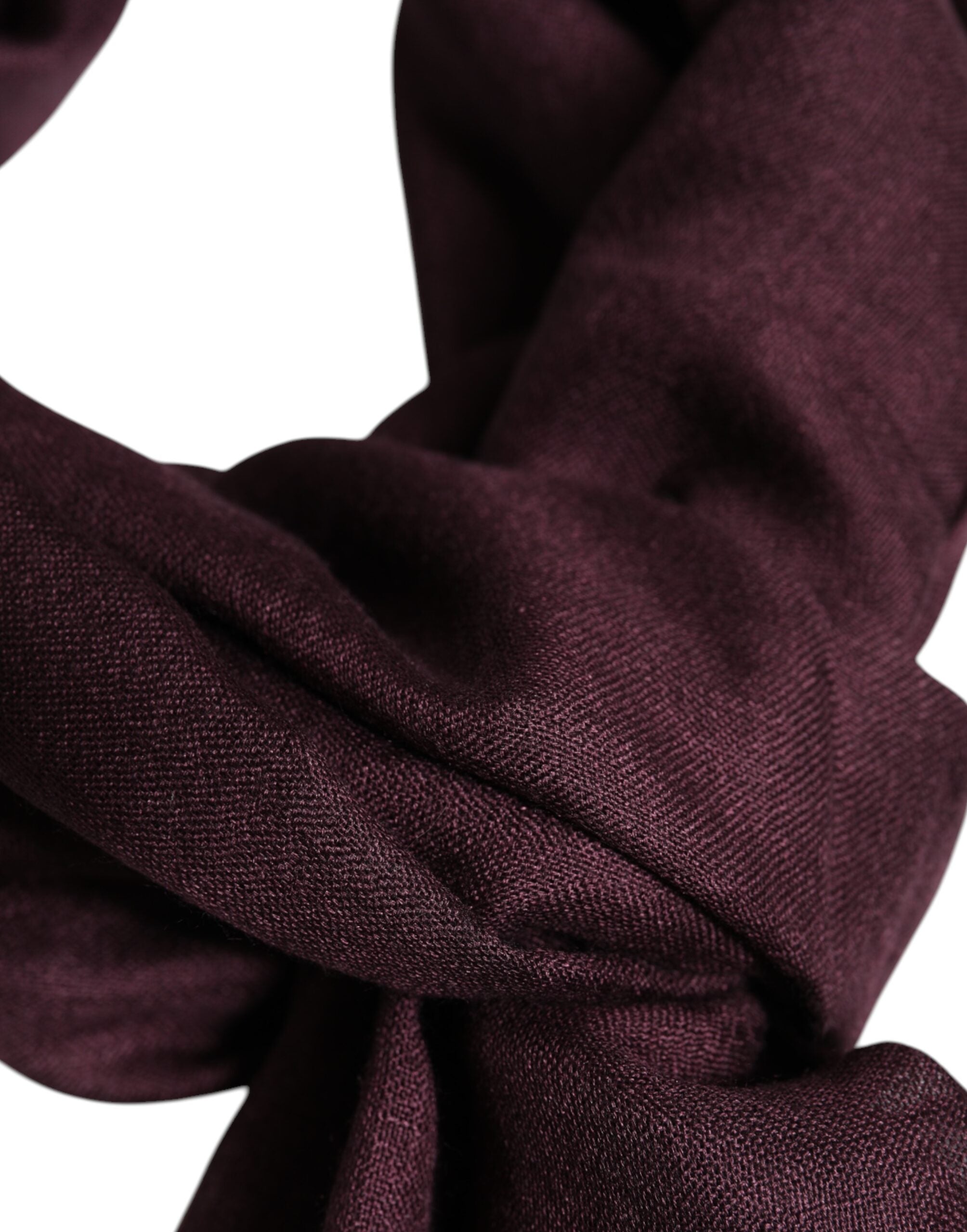 Dolce & Gabbana Maroon Cashmere Neck Warmer Wrap Shawl Men's Scarf