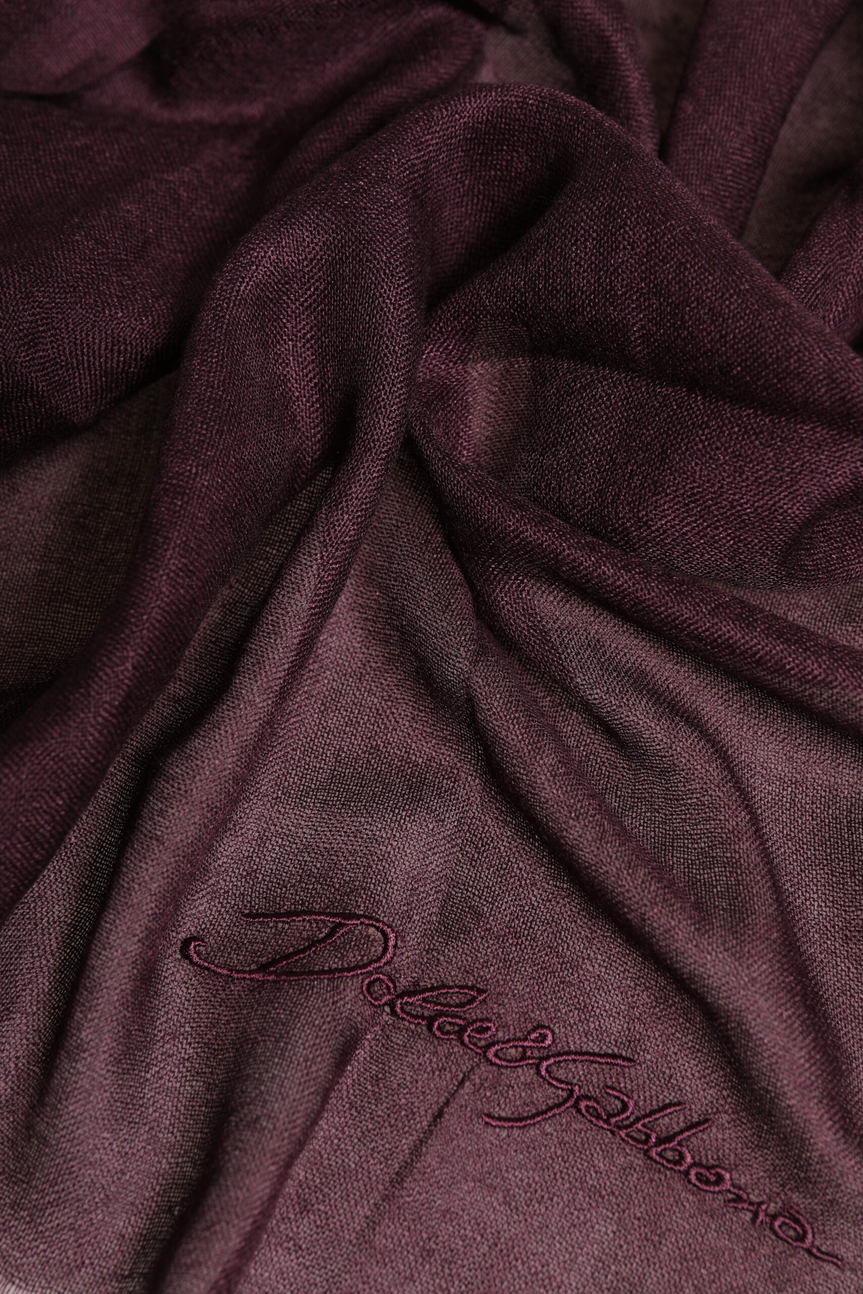 Dolce & Gabbana Maroon Cashmere Neck Warmer Wrap Shawl Men's Scarf