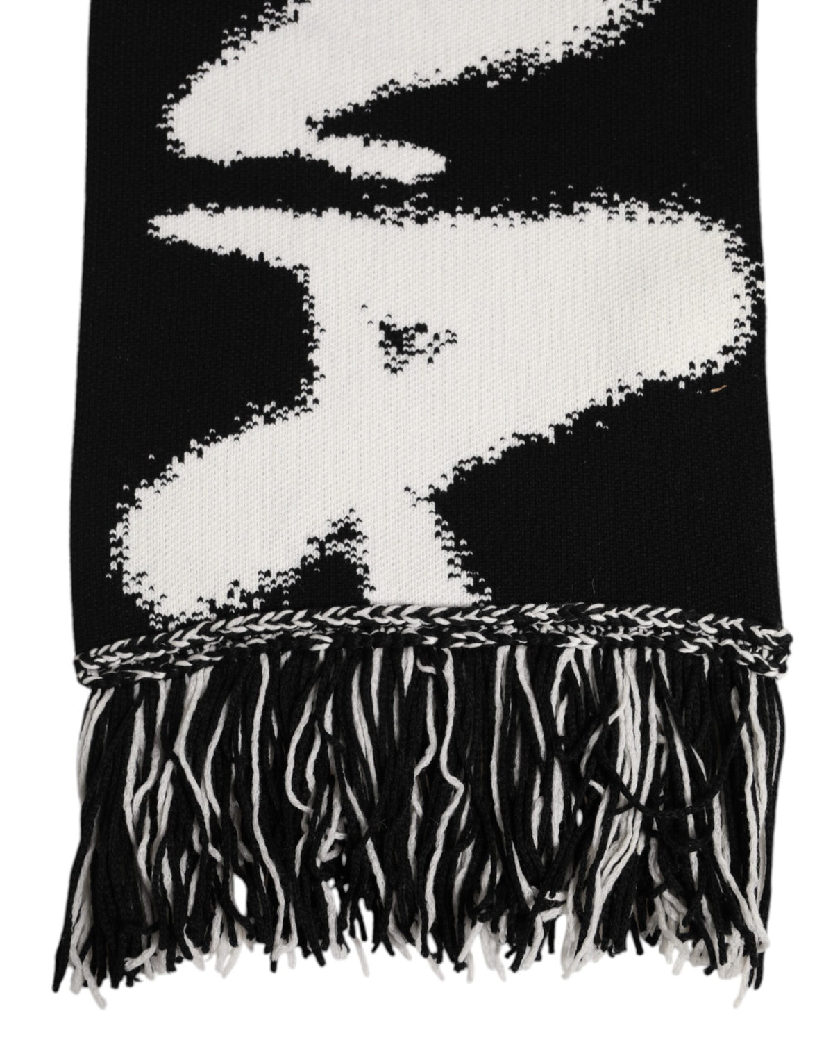 Dolce & Gabbana Black Logo Neck Warmer Wrap Men Shawl Men's Scarf