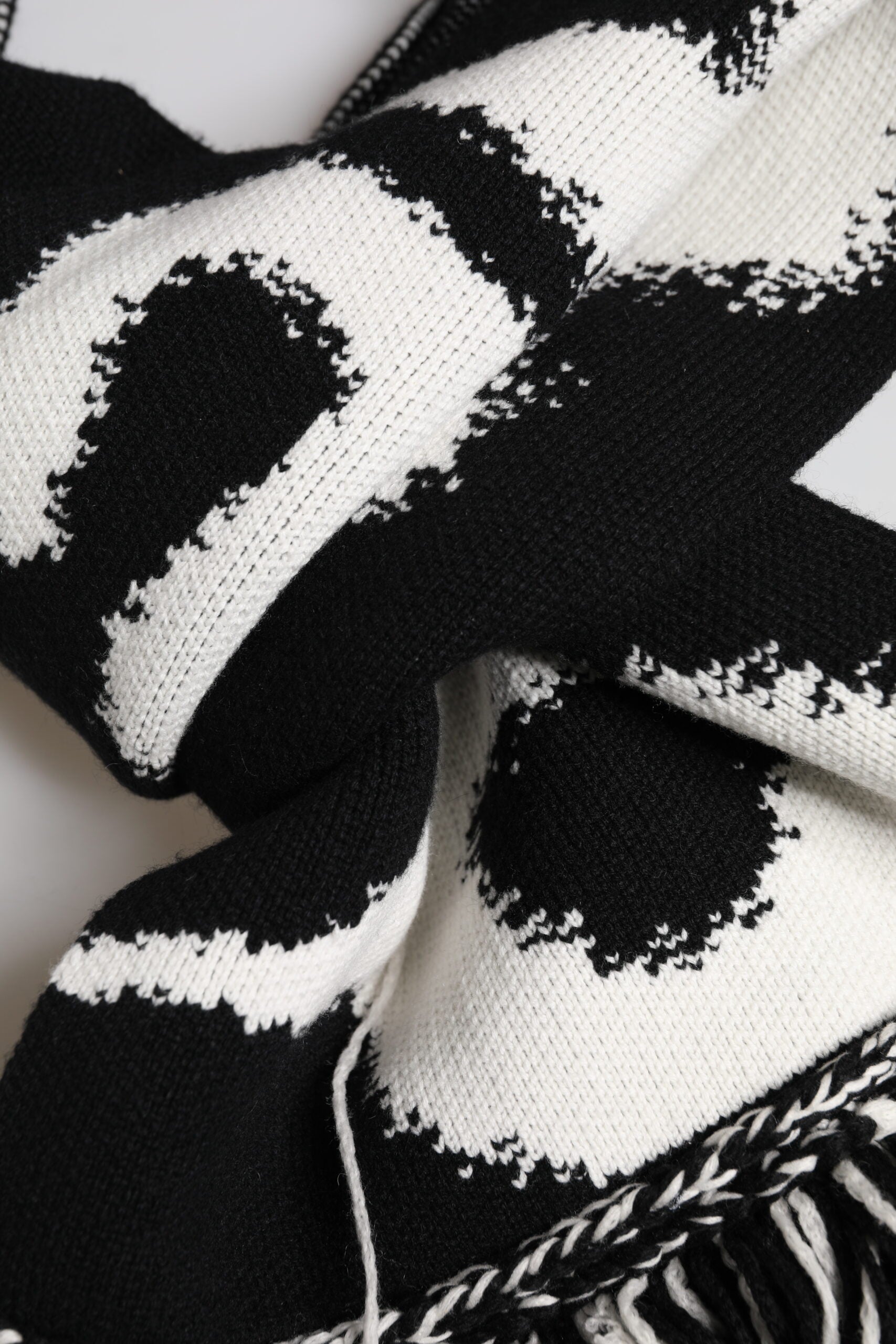 Dolce & Gabbana Black Logo Neck Warmer Wrap Men Shawl Men's Scarf