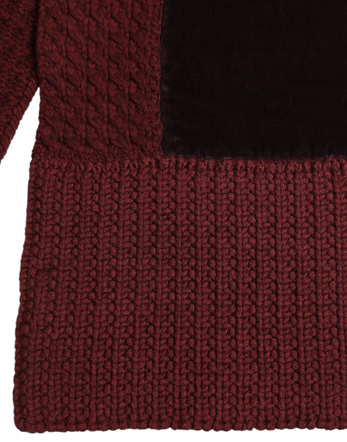 Dolce & Gabbana Maroon Black Neck Warmer Wrap Shawl Men's Scarf
