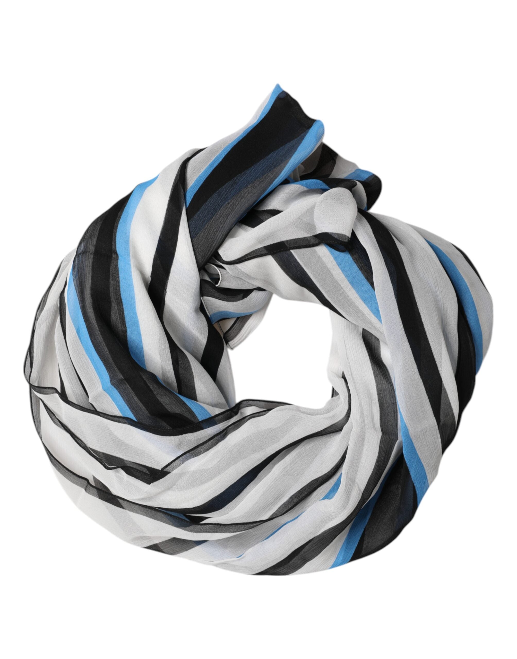 Dolce & Gabbana Multicolor Striped Neck Warmer Wrap Men's Scarf