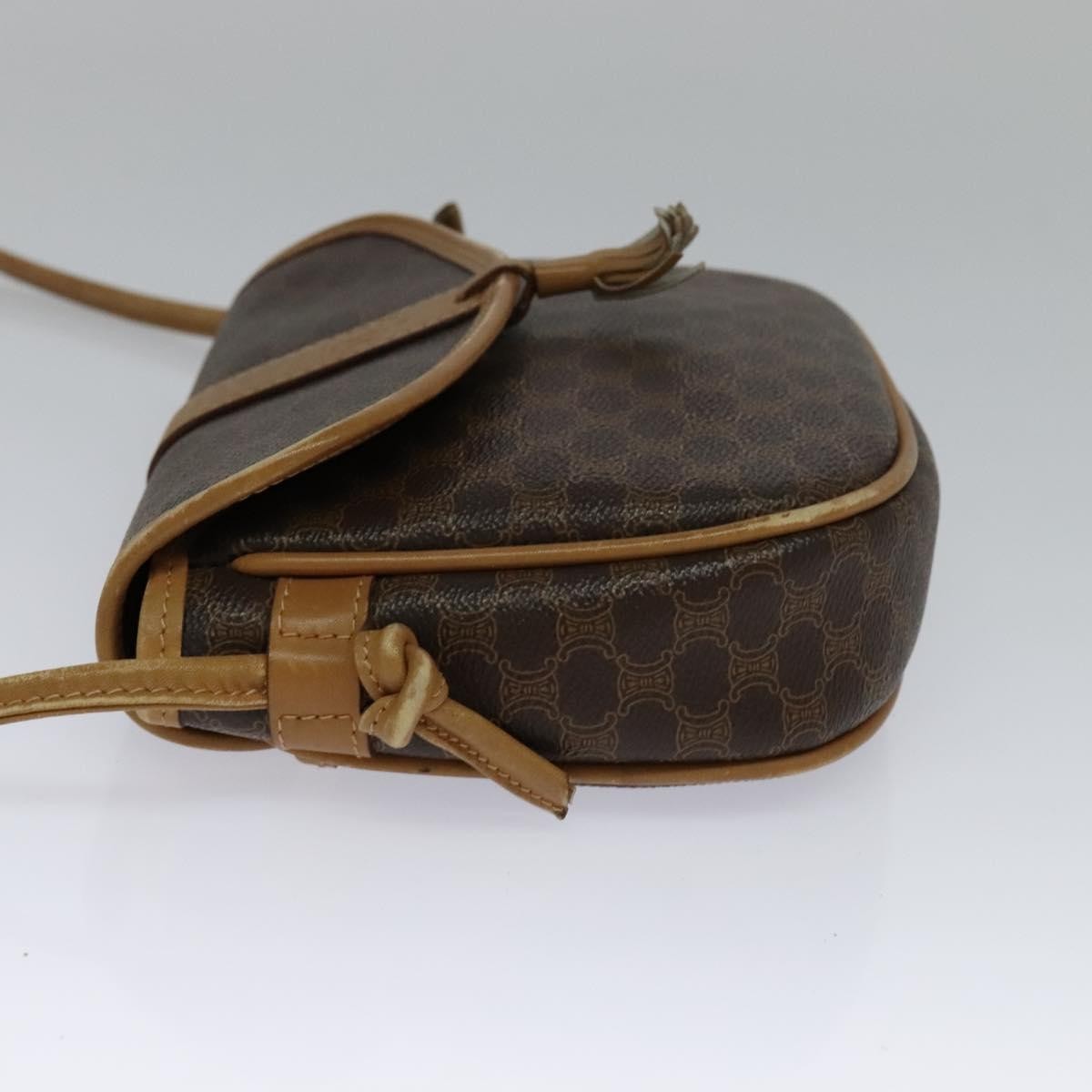 Celine Vintage Macadam Canvas Brown Pvc Shoulder Bag Bag (Pre-Owned)