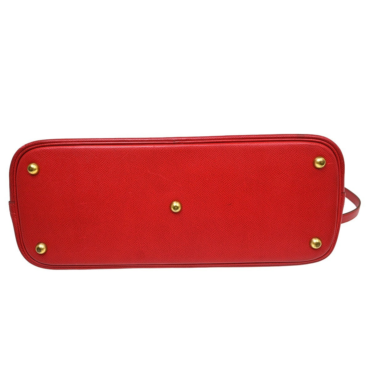 Hermes Bolide Courchevel Red Leather Handbag (Pre-Owned)