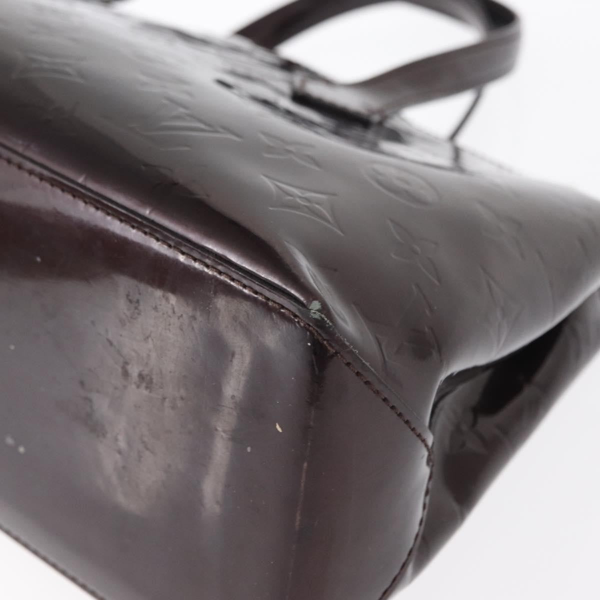Louis Vuitton Wilshire Monogram Vernis Burgundy Patent_Leather Tote Bag Bag (Pre-Owned)