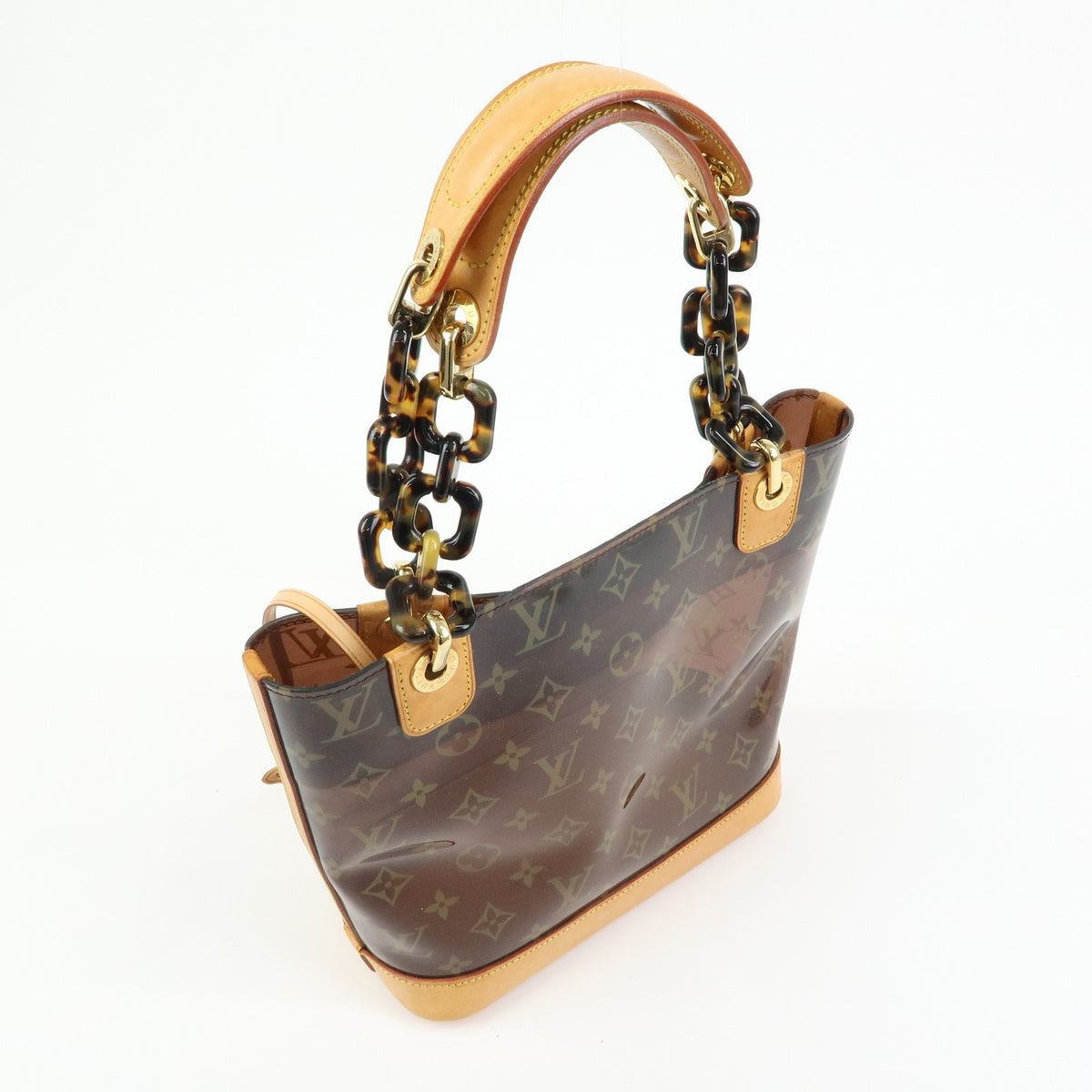 Louis Vuitton Sac Ambre Monogram Vinyl Brown Plastic Handbag (Pre-Owned)