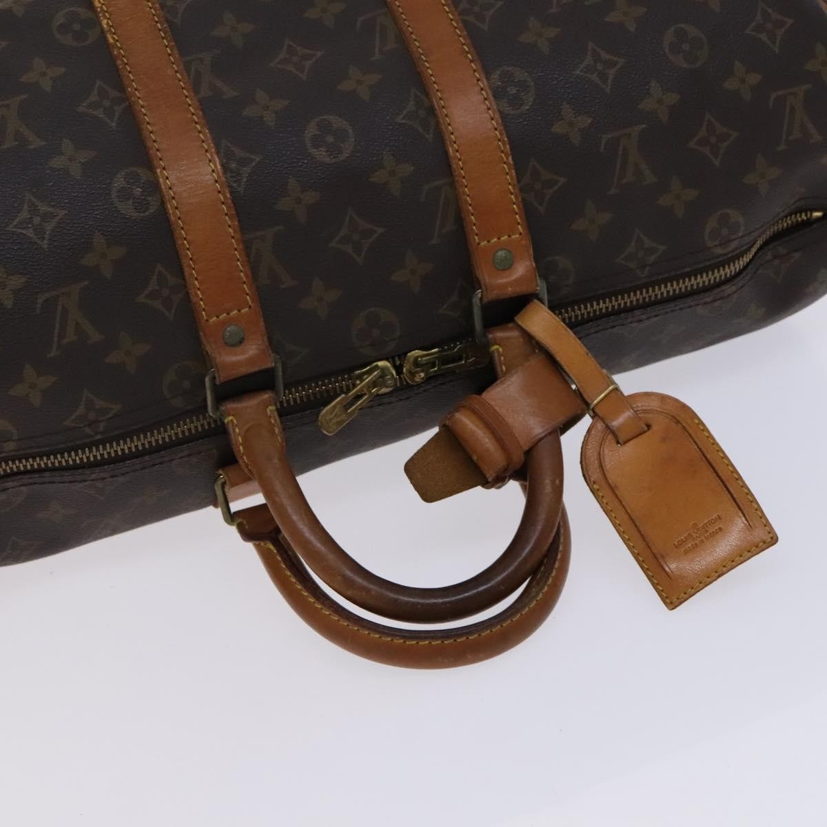Louis Vuitton Keepall Monogram Canvas Brown Canvas Travel Bag Bag (Pre-Owned)