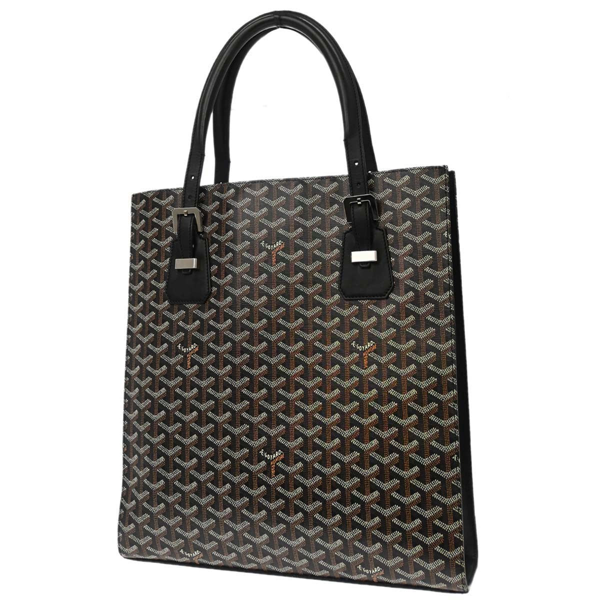 Goyard Comores Coated Canvas Black Canvas Tote Bag Bag (Pre-Owned)