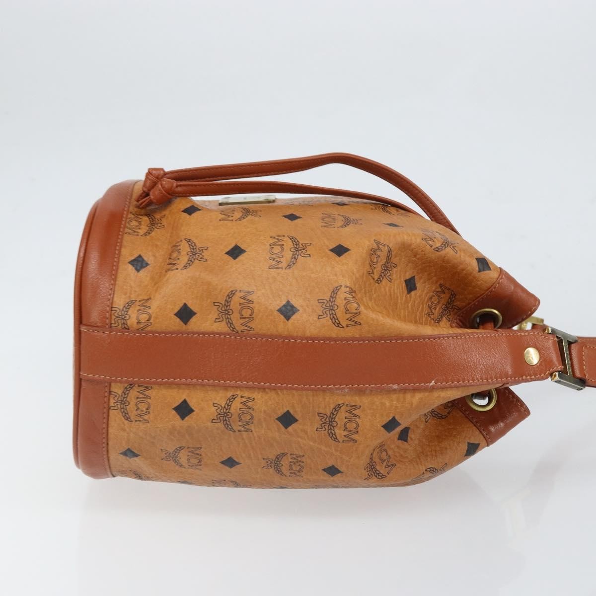 MCM Visetos Pvc Brown Pvc Shoulder Bag Bag (Pre-Owned)