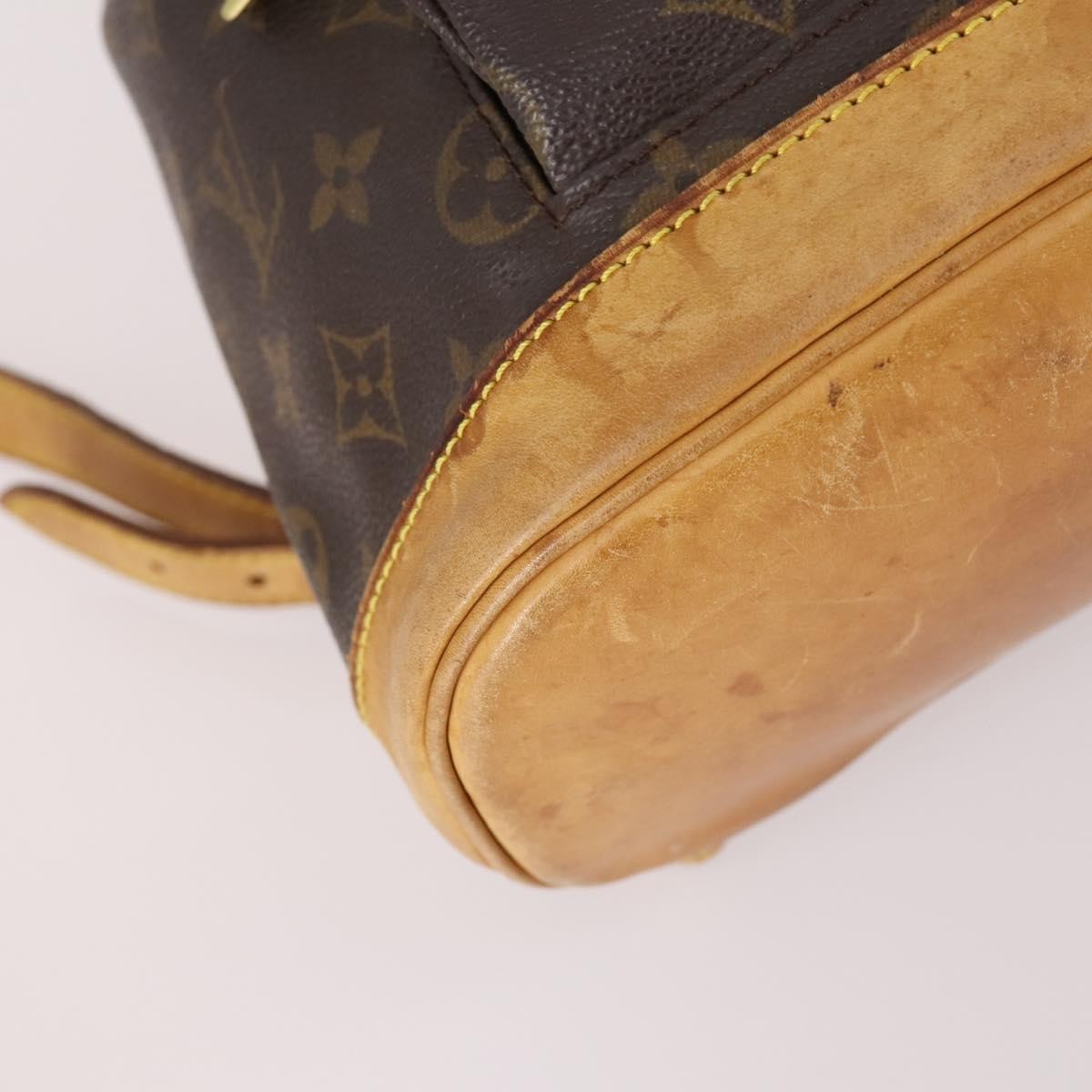 Louis Vuitton Vintage Montsouris Monogram Canvas Brown Canvas Backpack Bag (Pre-Owned)