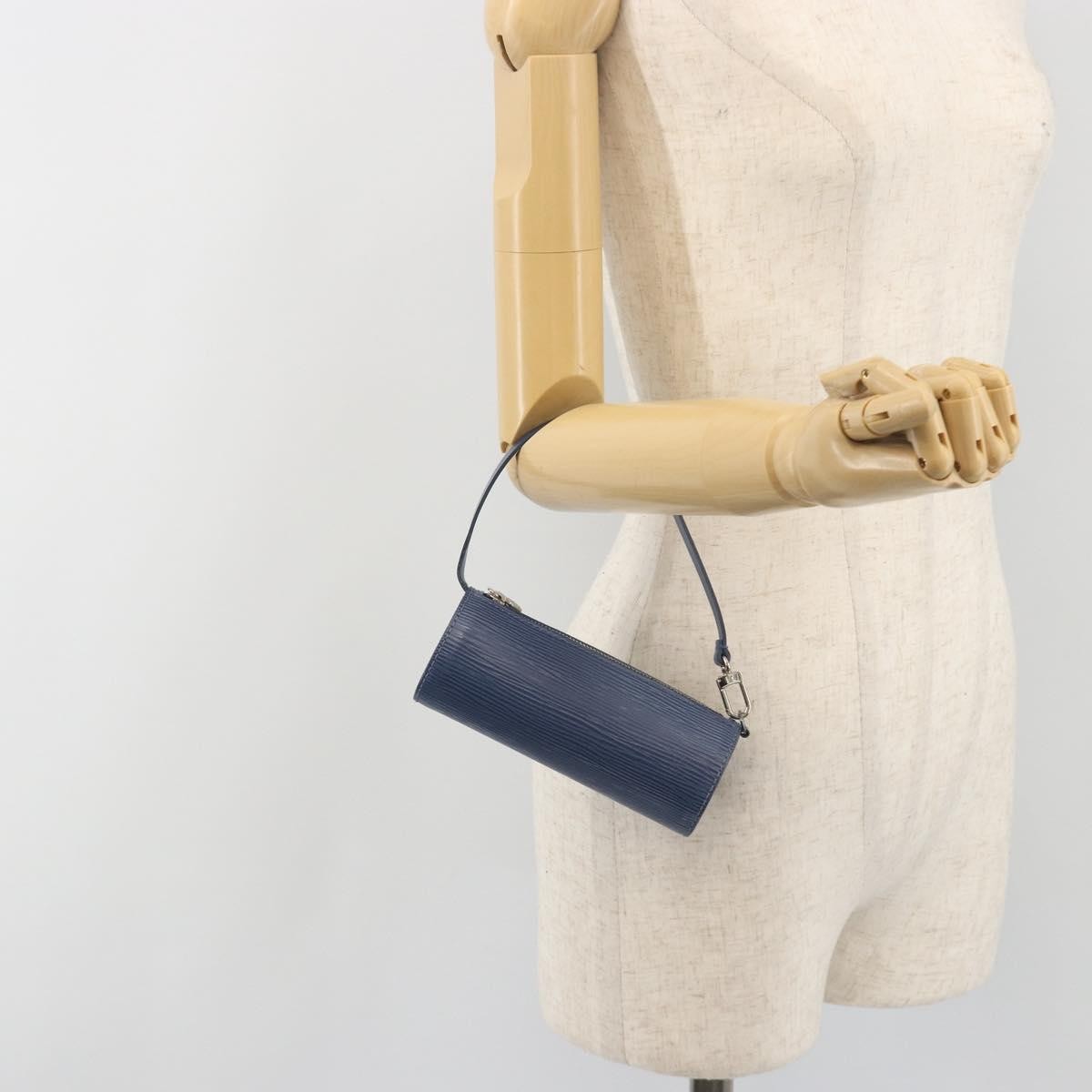 Louis Vuitton Soufflot Pochette Epi Leather Blue Leather Clutche & Pouche Bag (Pre-Owned)