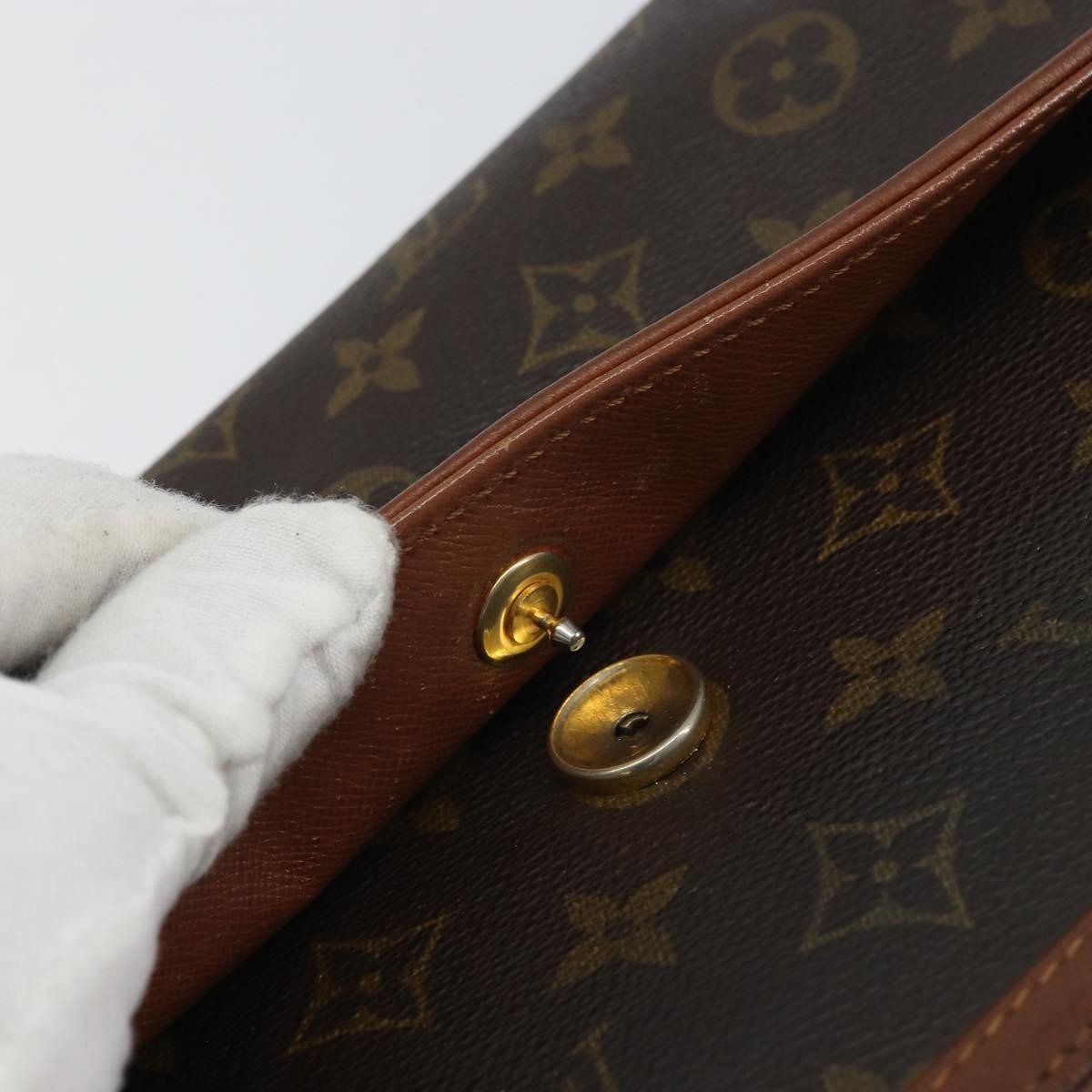 Louis Vuitton Dame Pochette Monogram Canvas Brown Canvas Clutche & Pouche Bag (Pre-Owned)