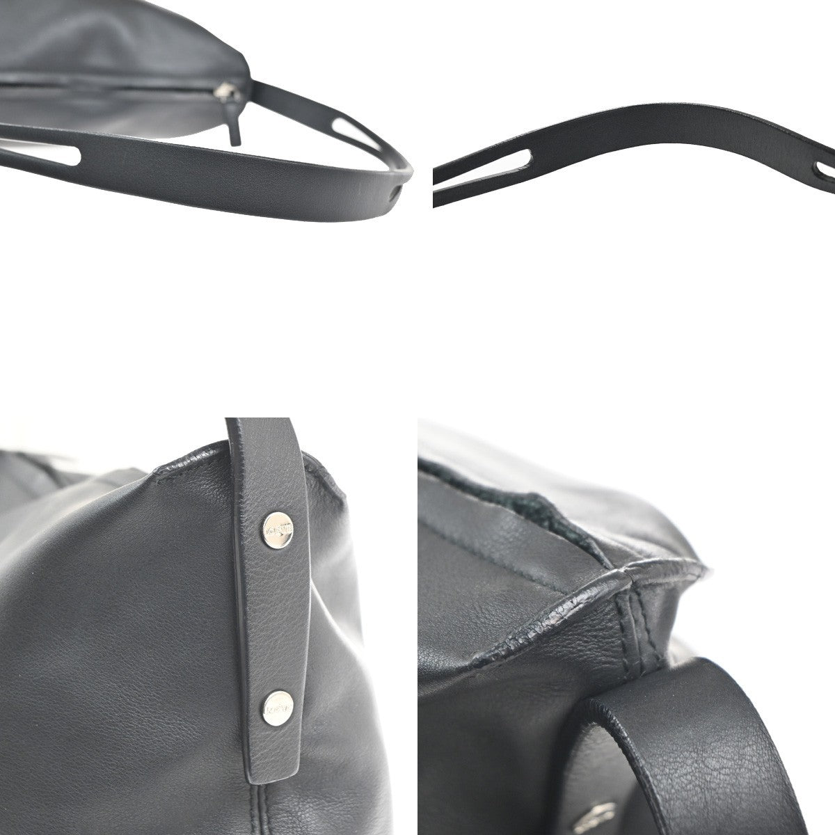 Loewe Vintage Leather Black Leather Shoulder Bag Bag (Pre-Owned)