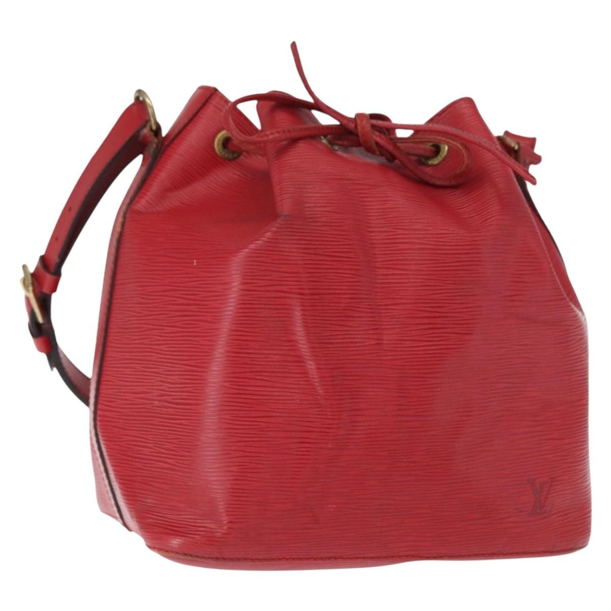 Louis Vuitton Petit Noe Epi Leather Red Leather Shoulder Bag Bag (Pre-Owned)