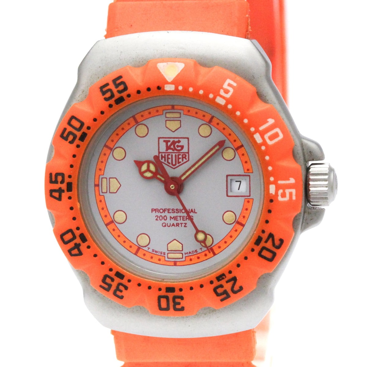 Tag Heuer Formula 1 Lady Stainless Steel And Rubber Watch (Pre-Owned)