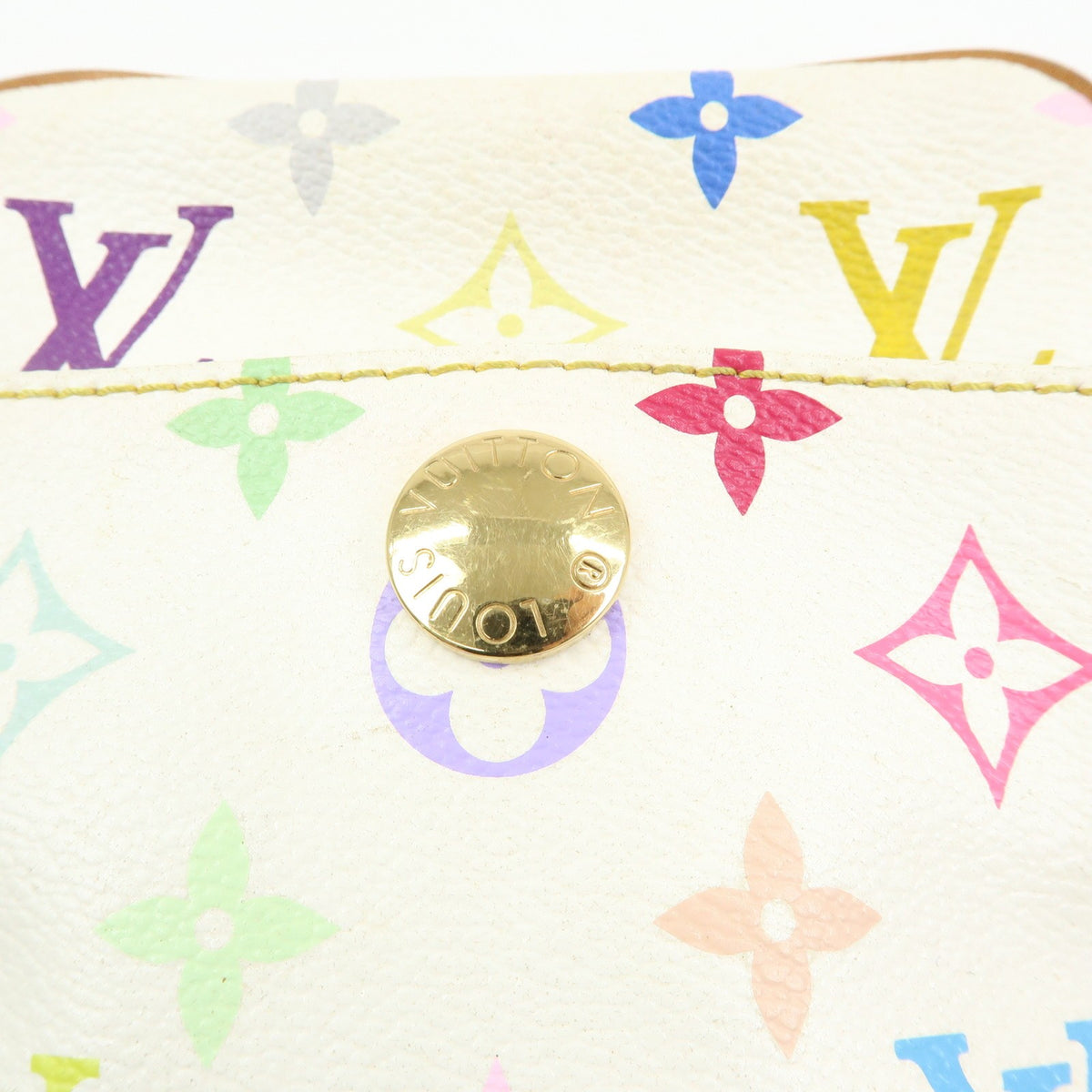 Louis Vuitton Rift Monogram Multicolor White Canvas Handbag (Pre-Owned)
