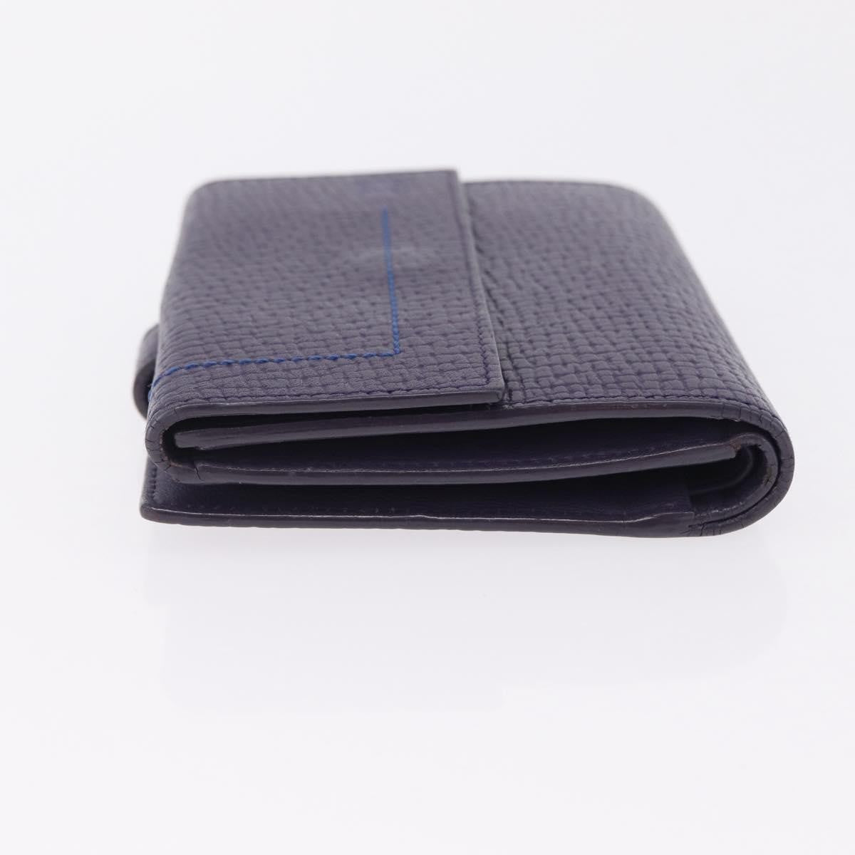 Loewe Anagram Trifold Flap Leather Purple Leather Wallets Accessory (Pre-Owned)