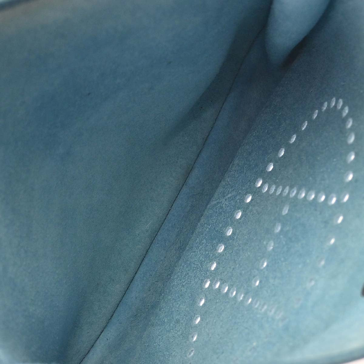 Hermes Evelyne Bag Gen Iii Clemence Blue Leather Shoulder Bag Bag (Pre-Owned)