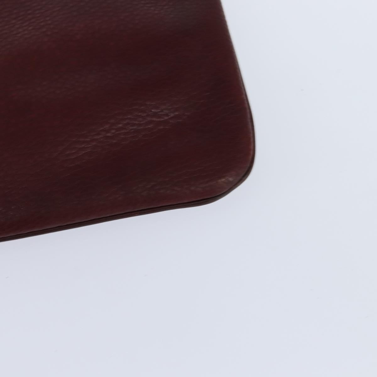Cartier Must De Cartier Leather Burgundy Leather Shoulder Bag Bag (Pre-Owned)