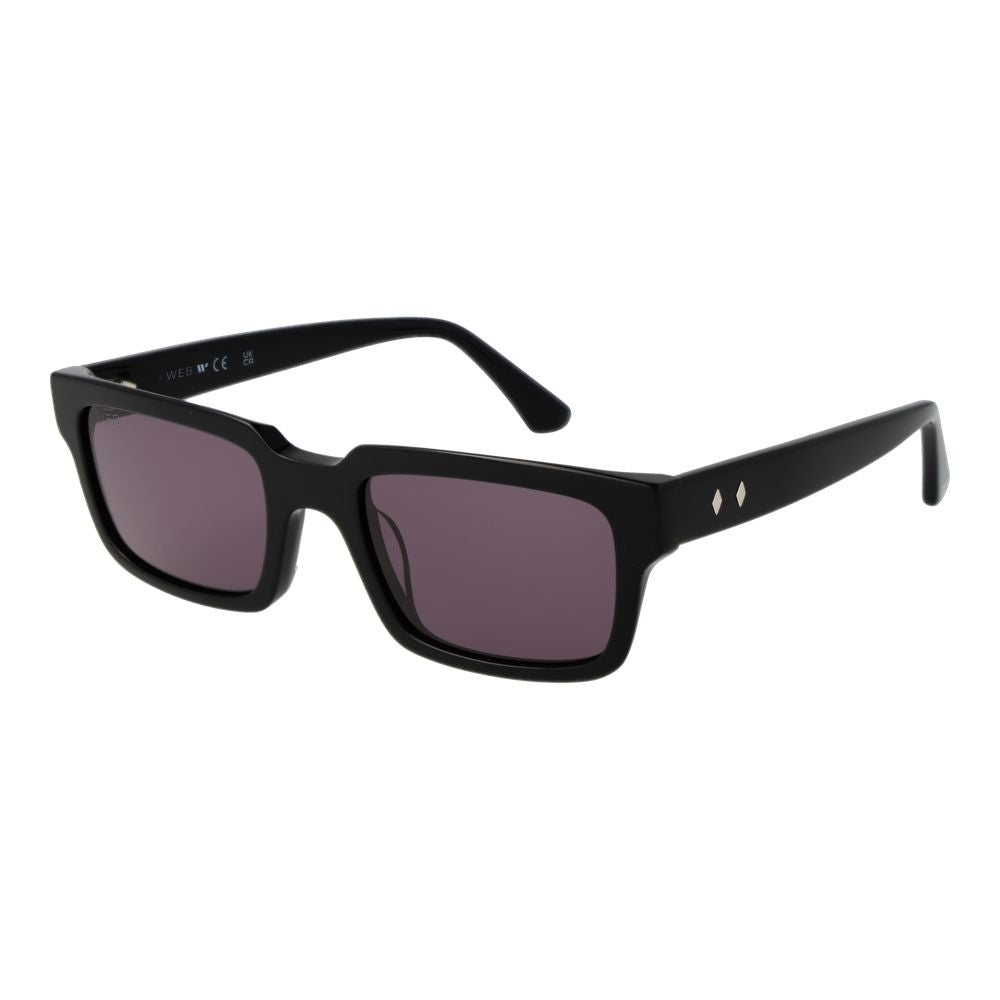 Web Black Acetate Men's Sunglasses