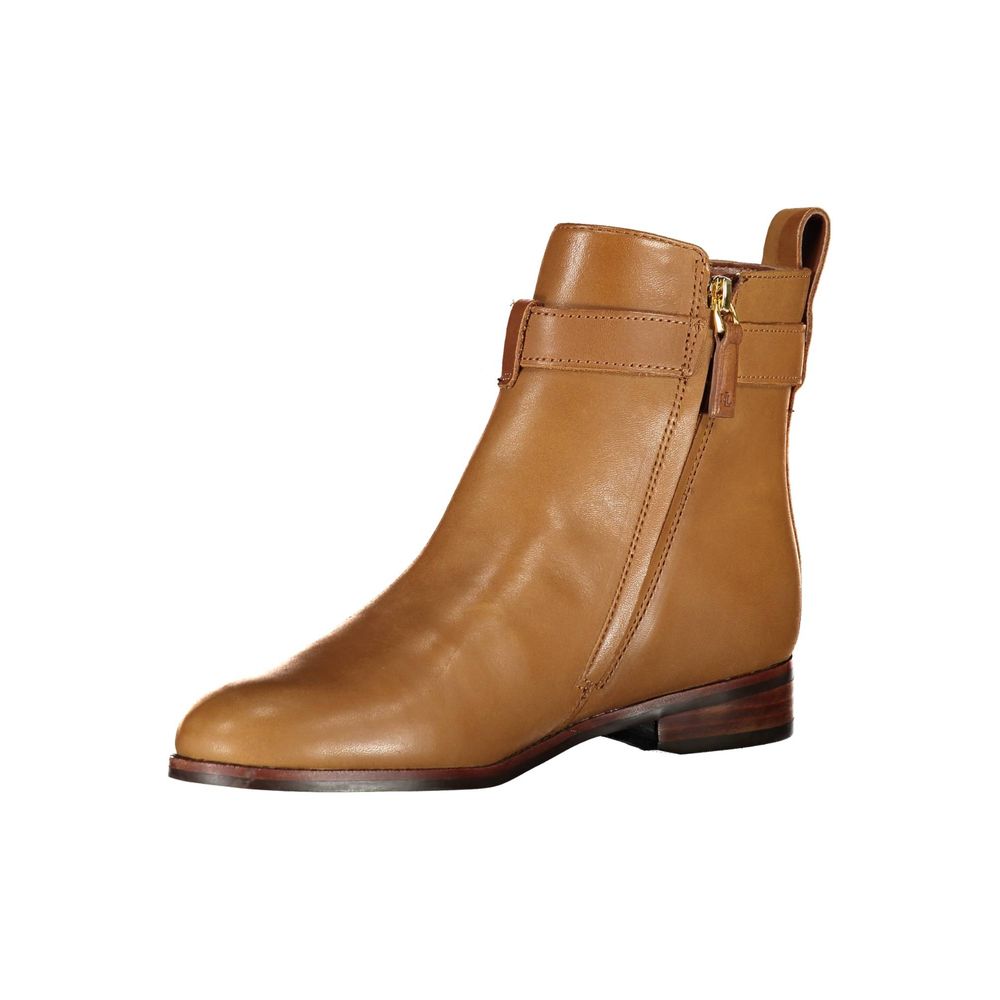 Ralph Lauren Brown Leather Women Women's Boot