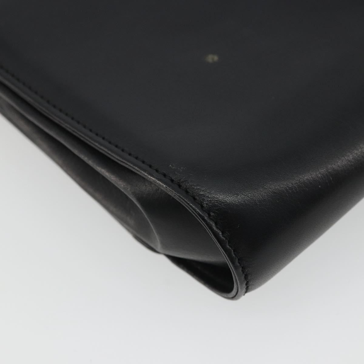 Celine Vintage Horsebit Sling Leather Black Leather Shoulder Bag Bag (Pre-Owned)