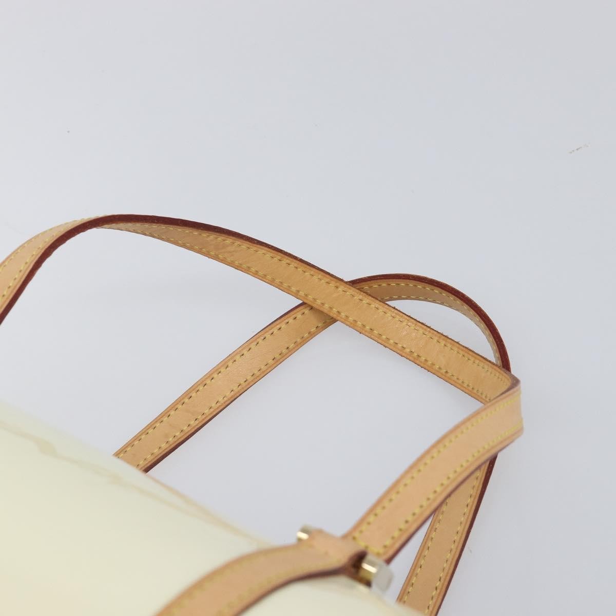 Louis Vuitton Bedford Monogram Vernis Beige Patent_Leather Handbag (Pre-Owned)