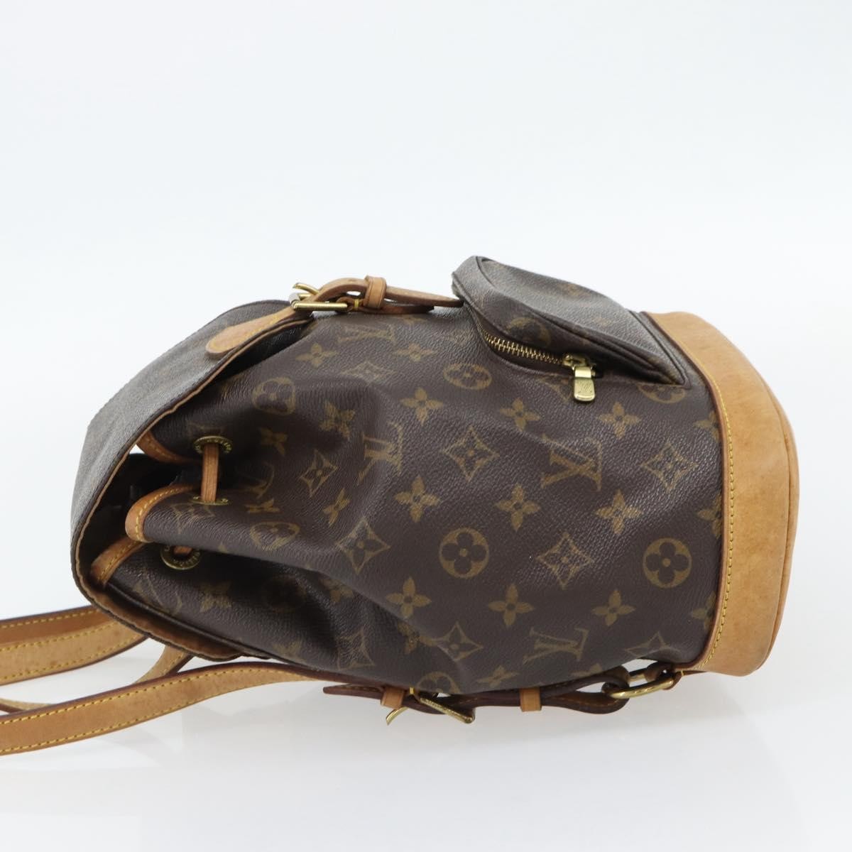 Louis Vuitton Vintage Montsouris Monogram Canvas Brown Canvas Backpack Bag (Pre-Owned)