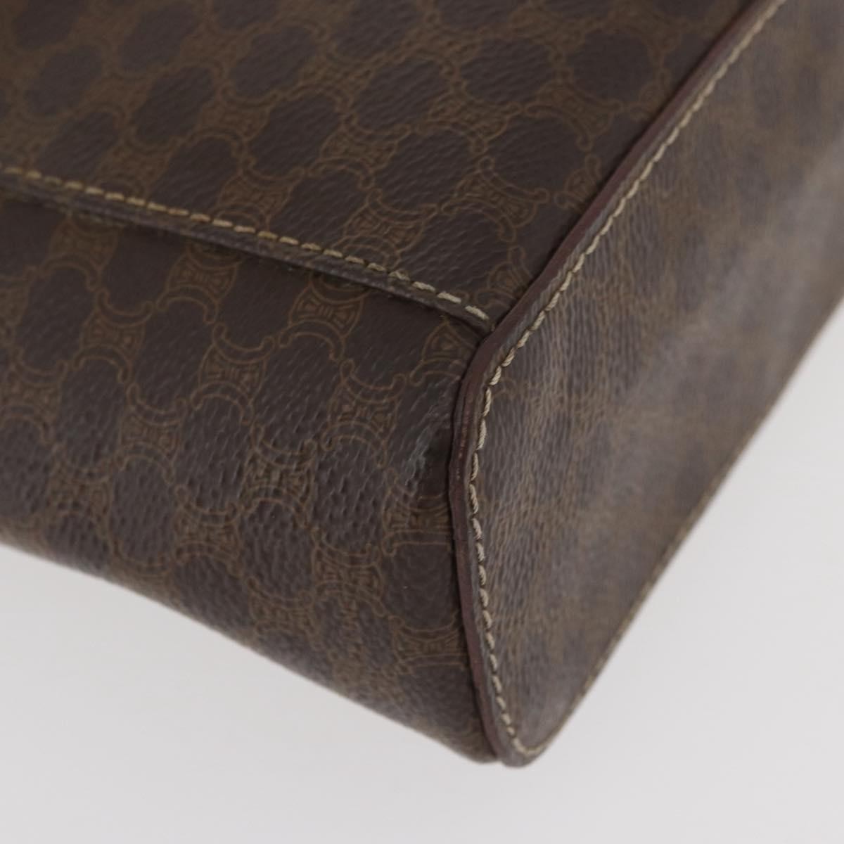 Celine Macadam Vanity Canvas Brown Canvas Clutche & Pouche Bag (Pre-Owned)