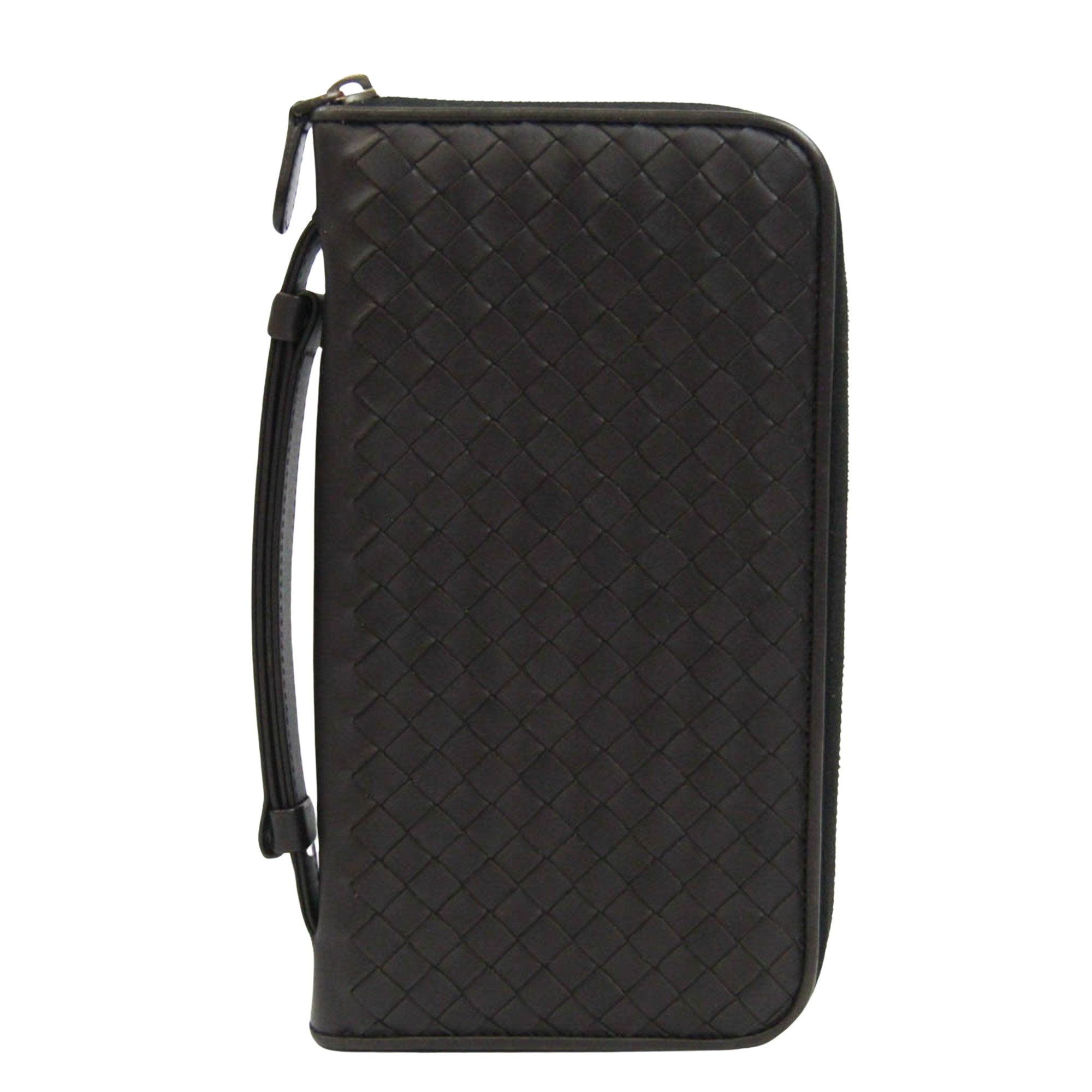 Bottega Veneta Intrecciato Brown Leather Wallet (Pre-Owned)