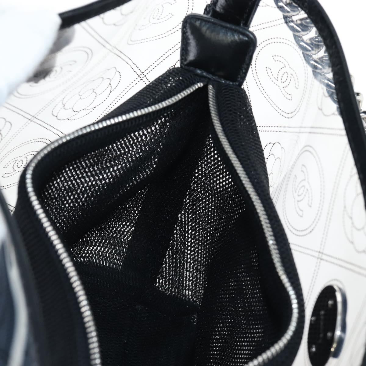 Chanel Camellia Coco Bucket Printed Pvc Clear Plastic Shoulder Bag Bag (Pre-Owned)