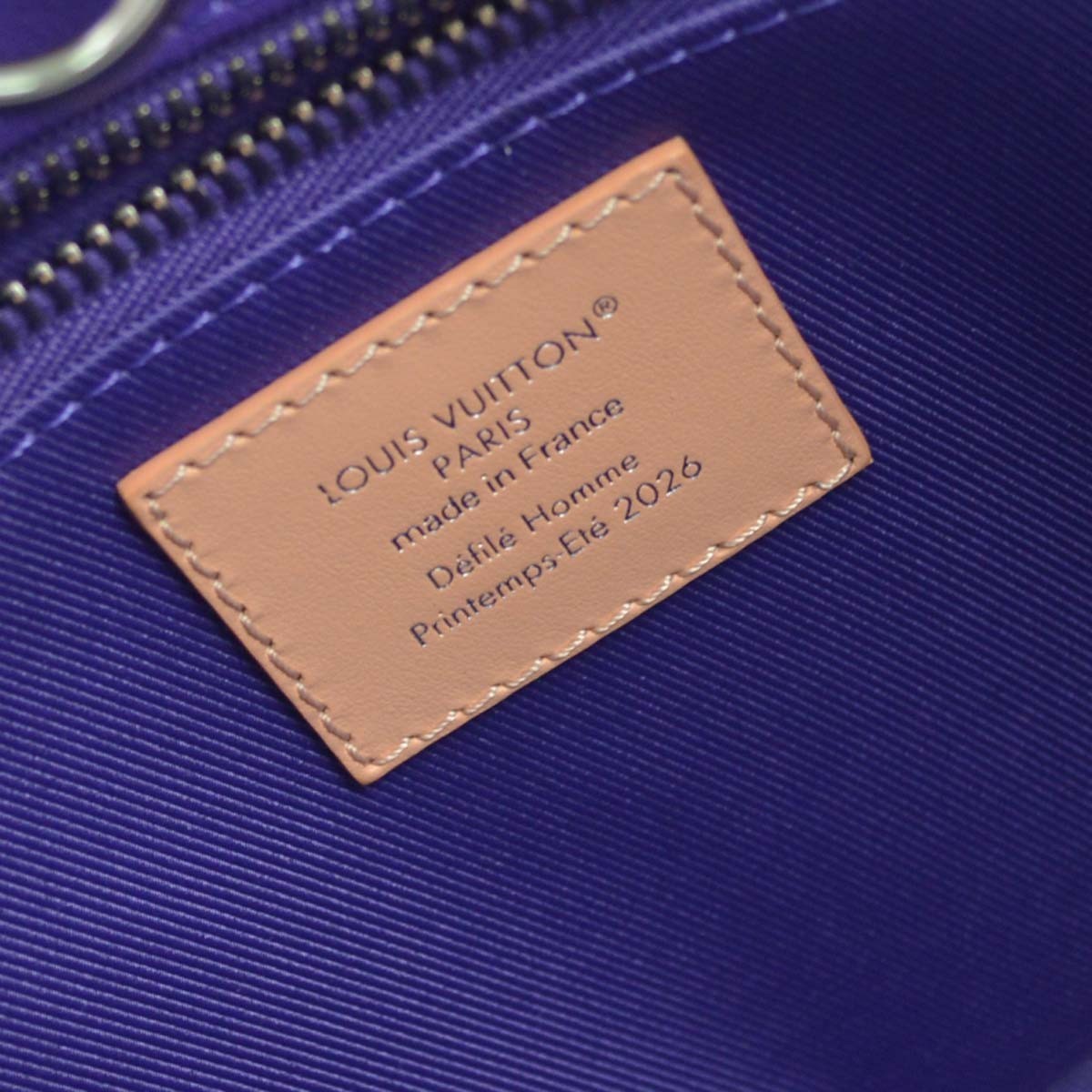 Louis Vuitton Shopper Leather Purple Leather Tote Bag Bag (Pre-Owned)