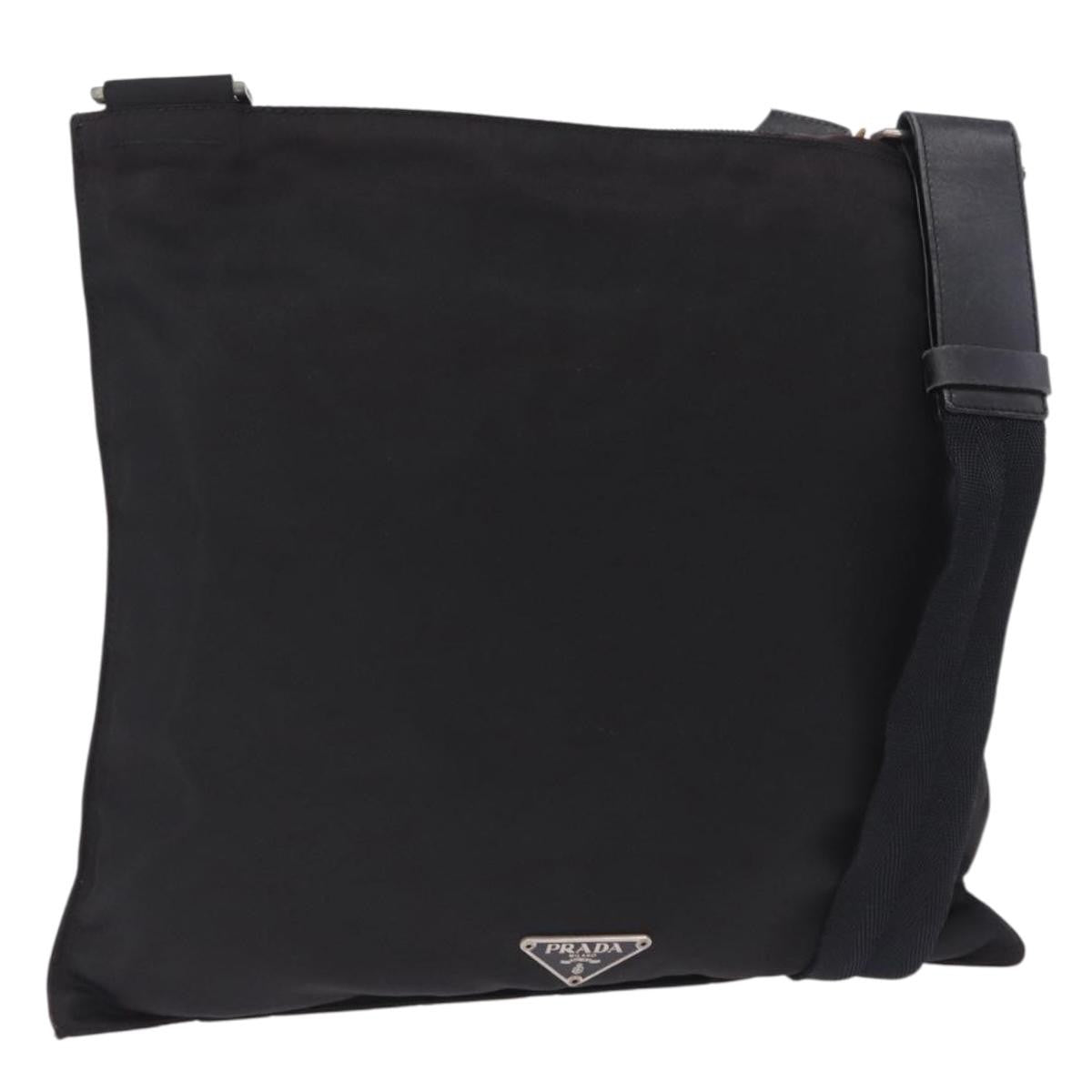 Prada Shoulder Tessuto Black Nylon Shoulder Bag Bag (Pre-Owned)