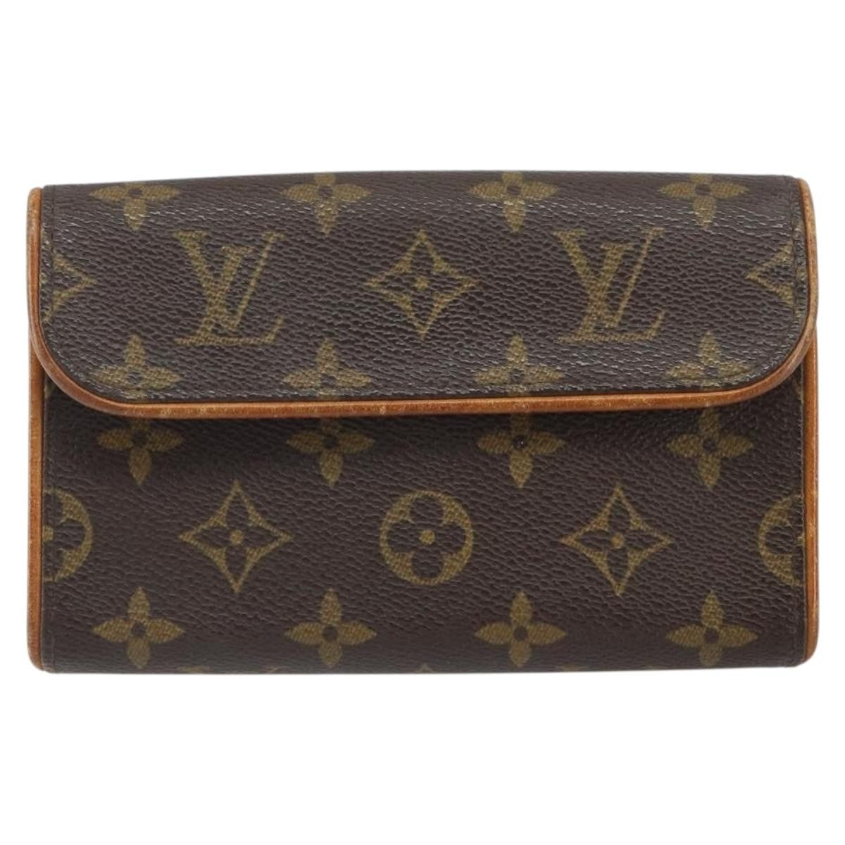 Louis Vuitton Florentine Waist Monogram Canvas Brown Canvas Clutche & Pouche Bag (Pre-Owned)