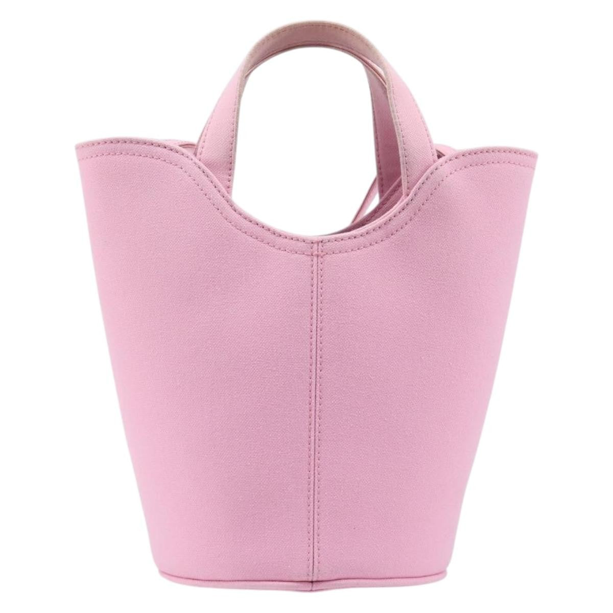 Balenciaga Wave Bucket Printed Canvas Pink Canvas Tote Bag Bag (Pre-Owned)