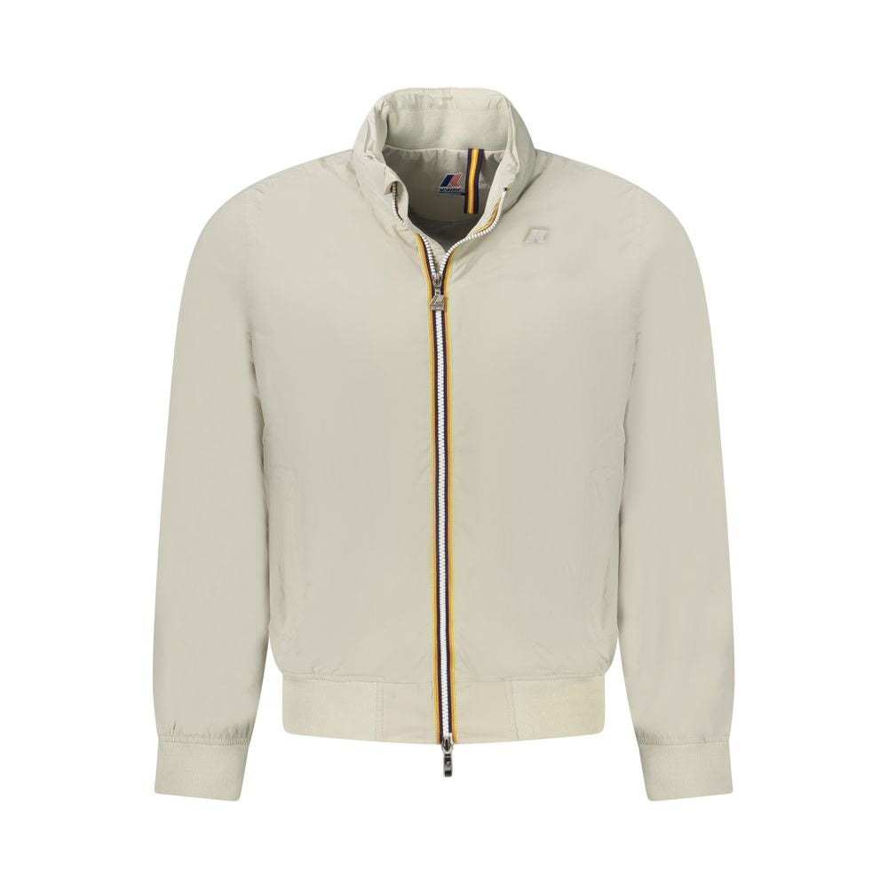 K-WAY Beige Nylon Jackets & Men's Coat