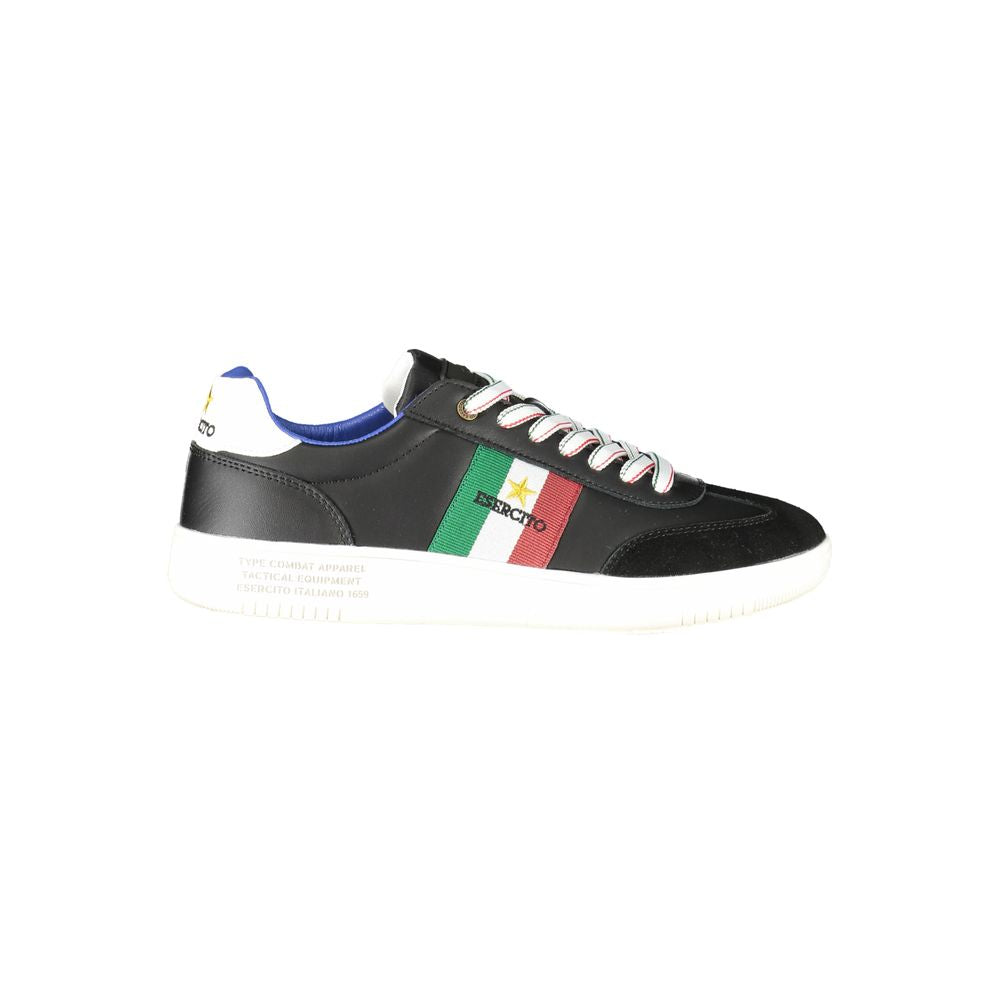 Esercito 1659 Black Leather Men Men's Sneaker