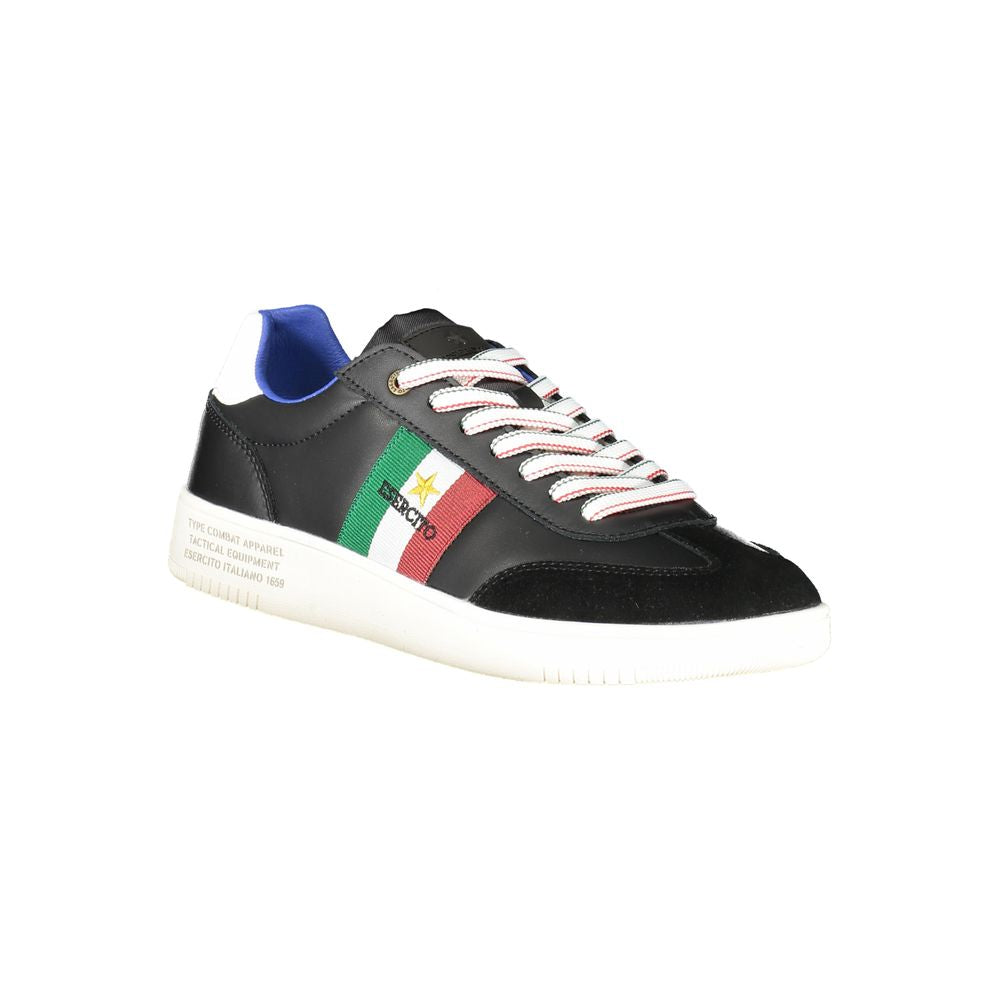 Esercito 1659 Black Leather Men Men's Sneaker