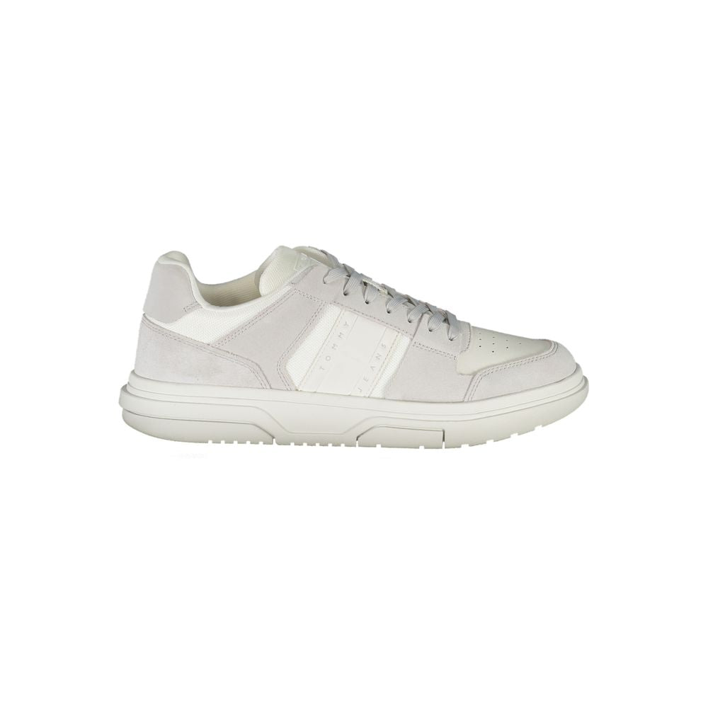 Tommy Hilfiger White Polyurethane Men Men's Sneaker