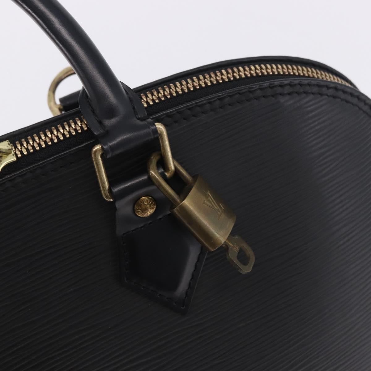 Louis Vuitton Alma Epi Leather Black Leather Handbag (Pre-Owned)