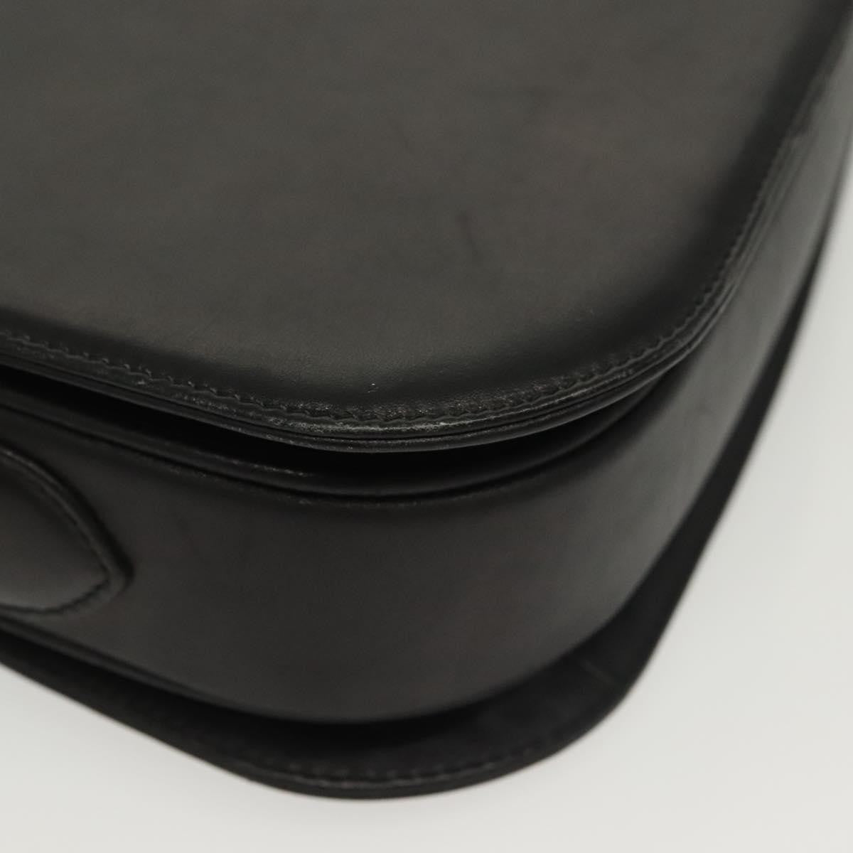 Celine Horse Carriage Leather Black Leather Bag (Pre-Owned)