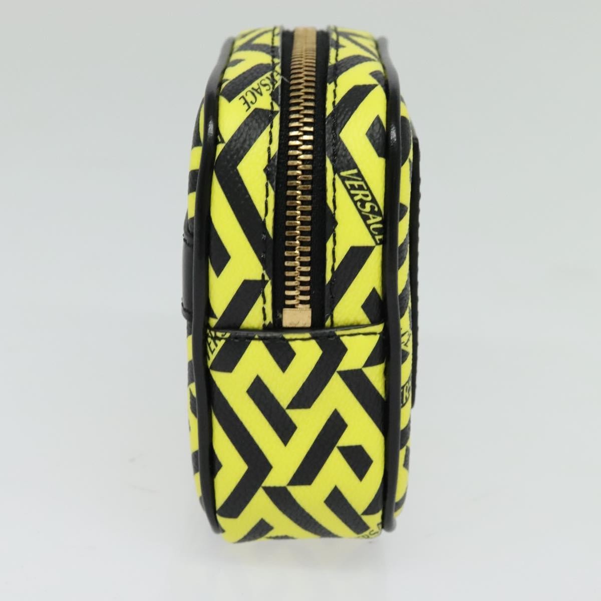 Versace Vintage Clutch Leather Yellow Pvc Clutche & Pouche Bag (Pre-Owned)