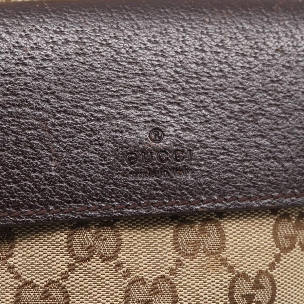 Gucci Double Pocket Web Messenger Gg Canvas Beige Canvas Crossbody Bag Bag (Pre-Owned)